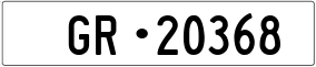 Trailer License Plate